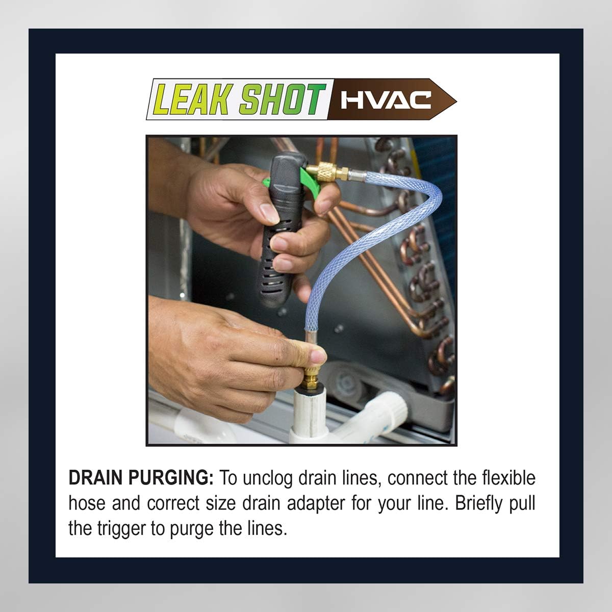 Leak Shot HVAC (by Leak Saver) - Professional Condensate Line Blaster and Leak Saver Leak Sealant Injector for Air Conditioning and Refrigeration Systems: Automotive