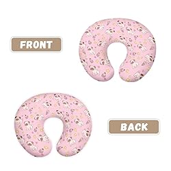 TSVAGA Nursing Pillow Cover, Pink Dog Cake, Fits