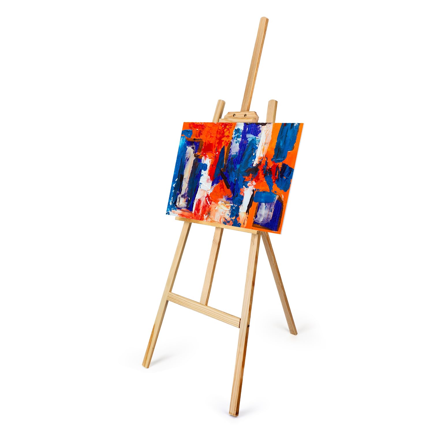 Photo 1 of **MISSING PARTS**SAVITA Easel Stand for Drawing, Adjustable & Folding Wooden Easel with Screws Accessories, Perfect for Painting Canvas, Art Posters, Classroom, Welcome Sign, Drawing Holder for Adults Artist Students