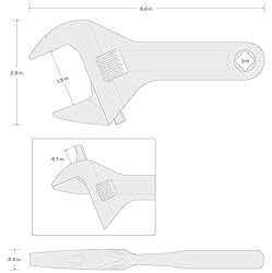 TEKTON 6 Inch Adjustable Wrench