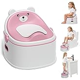 3-in-1 Toddler Potty Training Toilet for Boys & Girls - Convertible Potty Chair with Step Stool for Toddlers 1-3, Anti-Slip Design Toddler Toilet Seat - Removable & Easy to Clean
