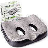 Socket Seat - Memory Foam Sit Bone Relief Cushion for Butt, Lower Back, Hamstrings, Hips, Ischial Tuberosity