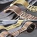 For Fitbit Charge 2 Bands, bayite Replacement Bands Metal Bracelet Bangle for Fitbit Charge 2 Adjustable Rose Gold 5.5
