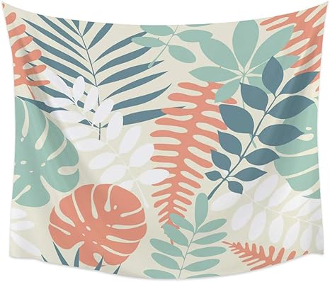 Amazon Co Jp タペストリー 棕櫚の葉 夏日 花柄 植物 夏日 イラスト インテリア おしゃれ 布ポスター 窓カーテン ファブリック装飾用品 壁飾り壁掛け モダンなアート 部屋飾り 部屋模様替え 個性ギフト 幅100cm丈150cm ホーム キッチン