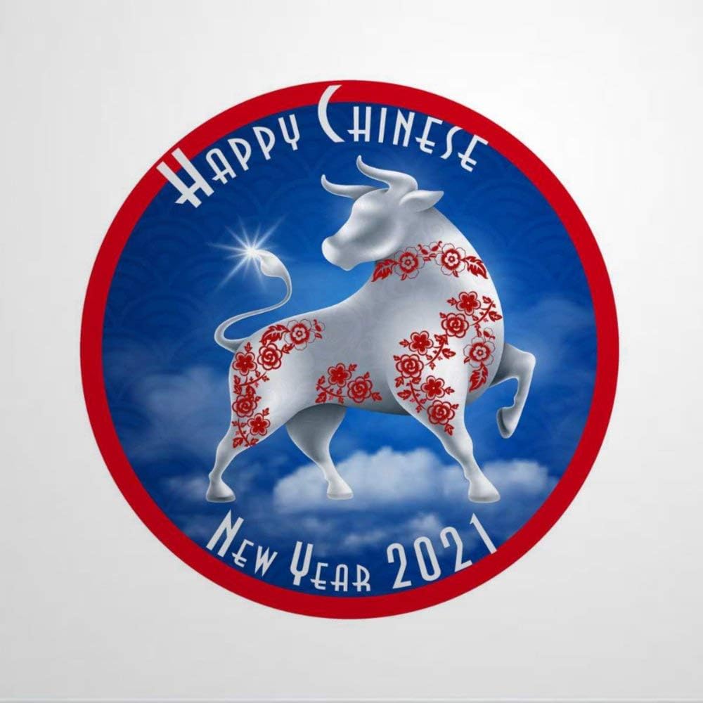 43LenaJon Chinese New Year Sign Metal Signs Wall Decor Vintage Funny Cafe Bar Garage Yard Signs 12 inch