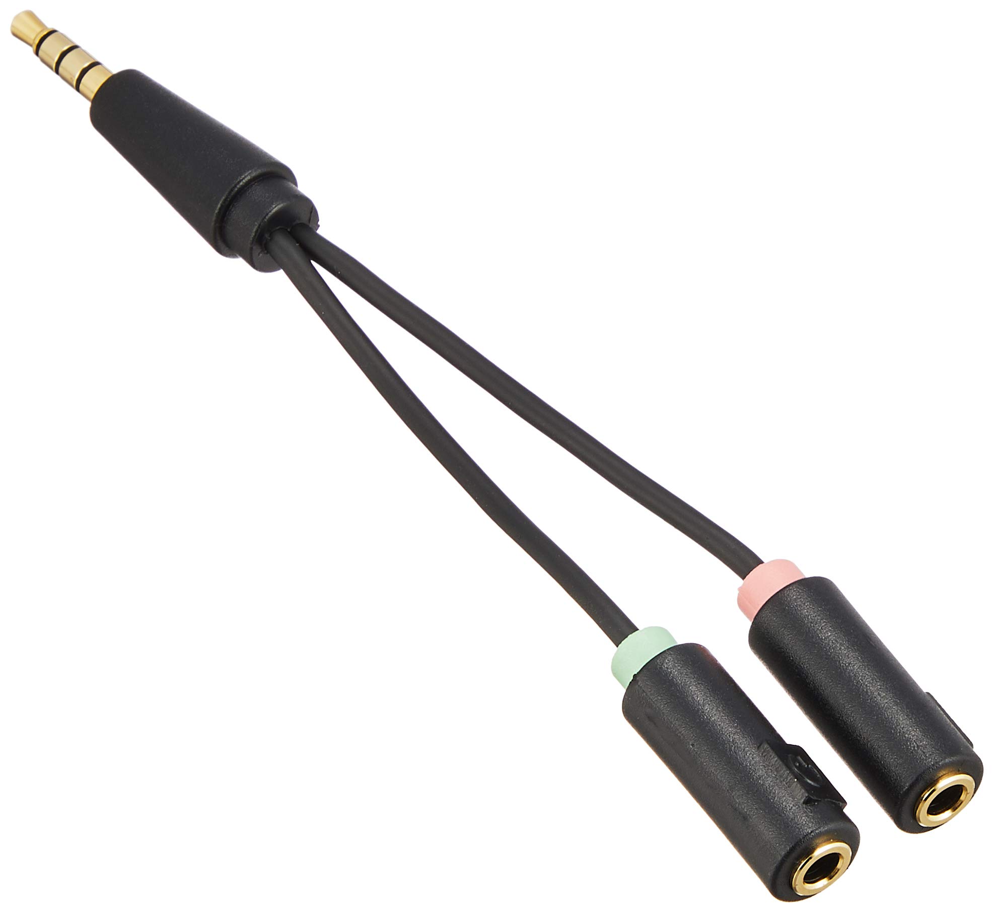 ELECOM AV-35AD02BK ヘッドセット用3.5mm変換ケーブル ‎3極メス 2-4極オス エレコムの商品画像