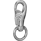 Heavy Duty Hanging Chair, Hammock Chair Swivel Hook Snap up to 1000 LB Capacity Stainless Steel for Indoor and Outdoor (Pack of 1)