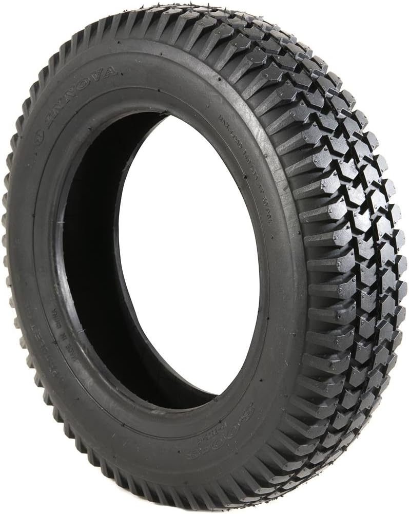 2 Black Air Filled Pneumatic Block Tread Mobility Scooter Tyres 300 x 8
