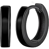 ChicSilver Hoop Earrings Men 925 Sterling Silver Mens Earrings Hypoallergenic Earrings for Men Gift for Dad