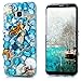 S8 Plus Case,Samsung Galaxy S8 Plus Case 3D Handmade Bling Blue Diamonds Beautiful Mermaid Sea Shells Shiny Sparkle Rhinestone Gems Crystal Clear Full Body Protection Hard PC Cover by Mavis's Diary