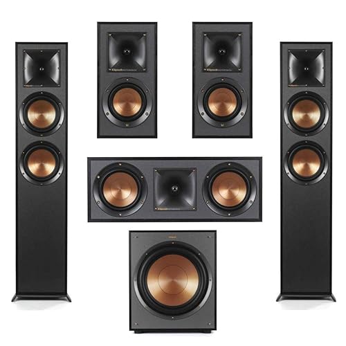 Klipsch Reference R-625FA Home Theater Pack, Black, Pair