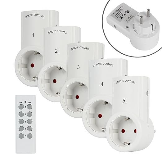 Toma de control remoto 5 conectores Smart Wireless ...