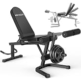 ANCHEER Leg Extension and Curl Machine, 880LBS Adjustable Leg Curl Machine | Seated Leg Extension and Lying Curl Machine for Home Gym, Leg Workout Equipment Compatible with 1" and 2" Plates