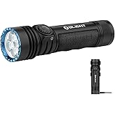 OLIGHT Seeker 4 Pro Rechargeable Flashlights, 4600 Lumens High Powerful Bright Light with USB C Holster, Waterproof IPX8 for Emergencies, Camping, Searching (Matte Black Cool White)
