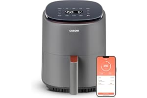 COSORI Air Fryer 4 Qt, 7 Cooking Functions Airfryer, 150+ Recipes on Free App, 97% less fat Freidora de Aire, Dishwasher-safe