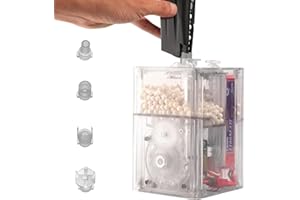 T238 Electric BB Speed Loader PRO Edition – Smart Airsoft Magazines Auto Loader, 21BB/s High-Speed, OLED Display, 1800rd Capacity, Anti-Stall Protection with 4 Adapters Includes 11.1V 1100mAh Battery