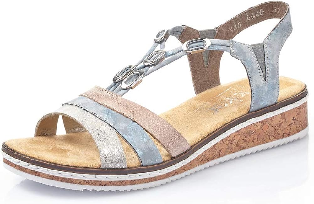 Rieker Women Sandals V36G4, Ladies Wedge Sandals Amazon.co.uk Shoes