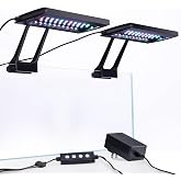 hygger Clip On Aquarium LED Light with Multi-Channel Controller, Fish Tank Light 24/7 Lighting Sunrise-Daylight-Moonlight and DIY Mode, Adjustable Timer/Brightness Light 7 Colors for Freshwater (2)