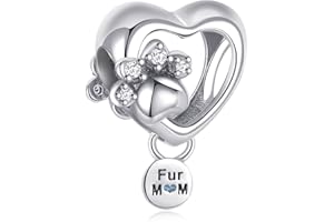 Annmors Silver Charms for Bracelets 925 Sterling Dragonfly Family Heart Love Dangle for Women Bracelet & Necklace Pendant