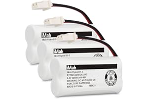 iMah Ryme B1-3 BT162342 BT262342 Cordless Phone Batteries Compatible with VTech CS6409 CS6419 CS6429 CS80100 AT&T CL81101 EL5210 EL52400 Handset Telephone (Pack of 3)