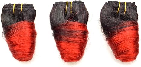 Barroko Hair 8 Inch Ombre Malaysian Hair Loose Wave 6 Bundles T1b