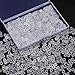 Boao 500 Pieces S Clips for Loom Rubber Band Bracelets Colorful Loom Clips Refill Kit Rubber Band Connectors for Bracelets DIY Making(Clear)