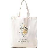 Zeghk Christian Tote Bag, Christian tote Bag for Women, Bible tote bag, Bible Tote Bags for Women, Foral Tote Bag
