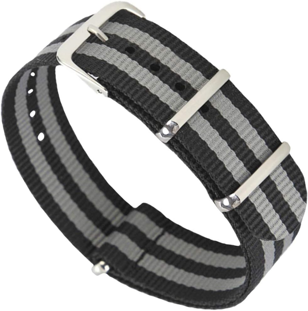 OWNITOW Canvas Fabric Ballistic Watch Bands Nylon Watch Straps Widths