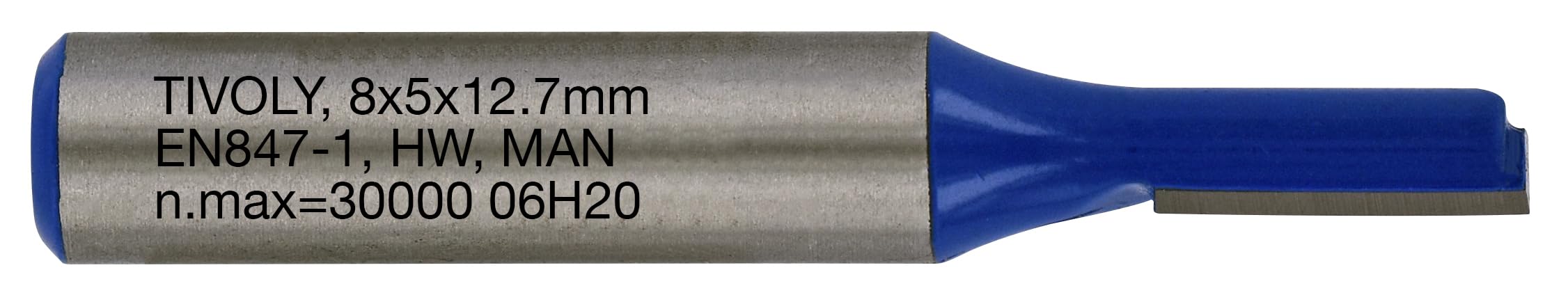 Tivoly XT60642067833 Straight Router Bits | 2 Diamond Cut Cutters Diameter 5 mm, Blue