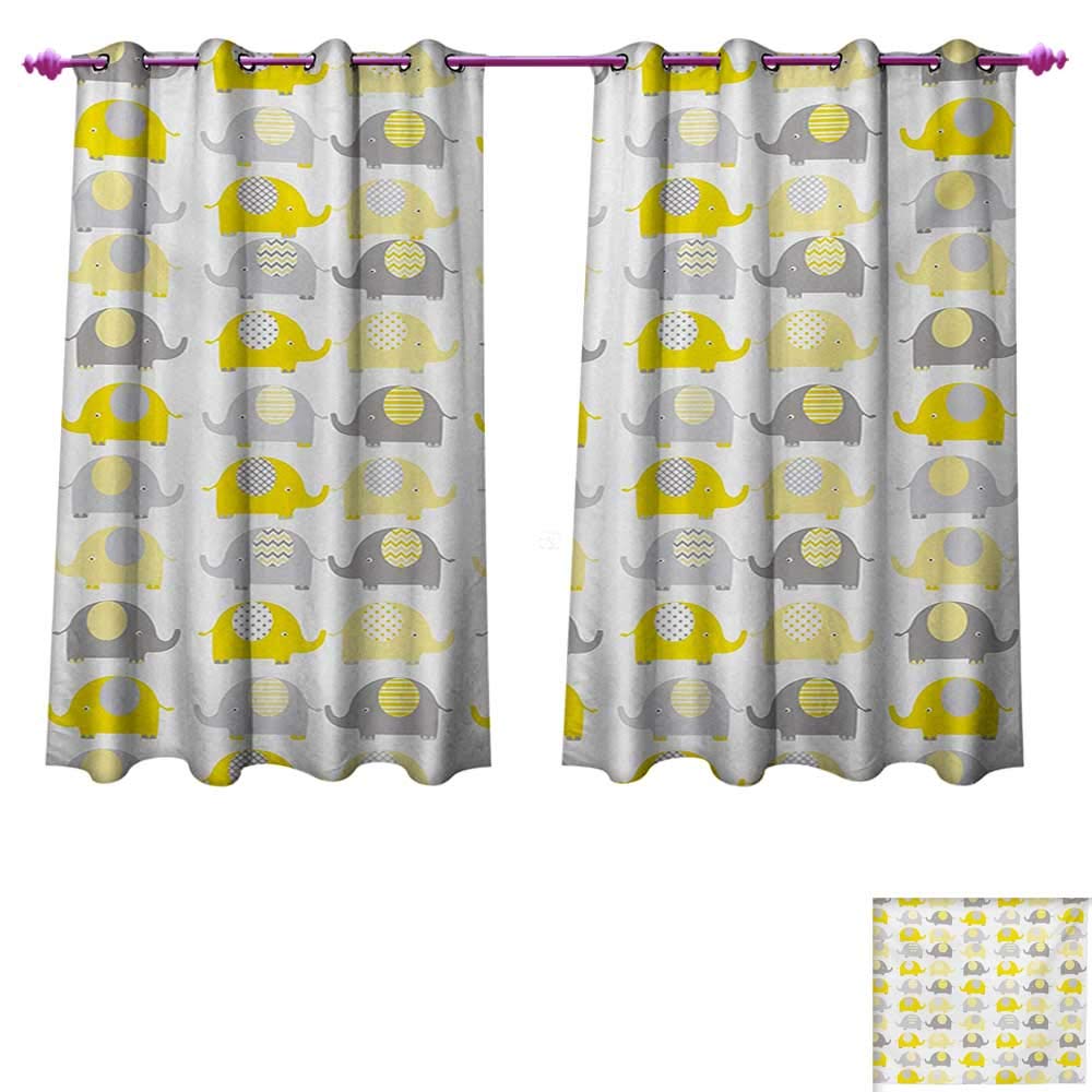 Amazon Com Mannwarehouse Nursery Window Curtain Fabric Yellow And