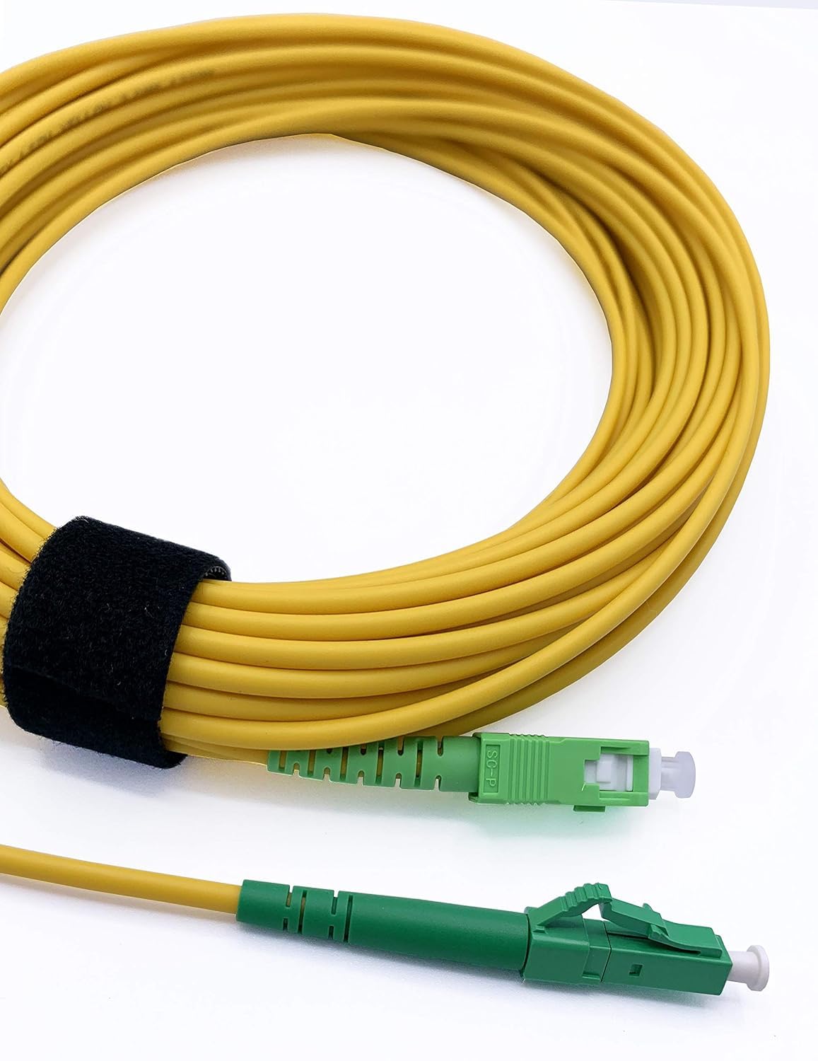 Elfcam Fibre Optic Cable SC/APC to LC/APC Single-Mode 9/125 μm LSZH Optical Cable 25 m