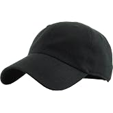 KBETHOS Classic Unisex Cotton Adjustable Low Crown Baseball Cap &ndash; Plain Dad Hat