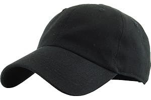 KBETHOS® Classic Cotton Adjustable Low Crown Plain Baseball Cap