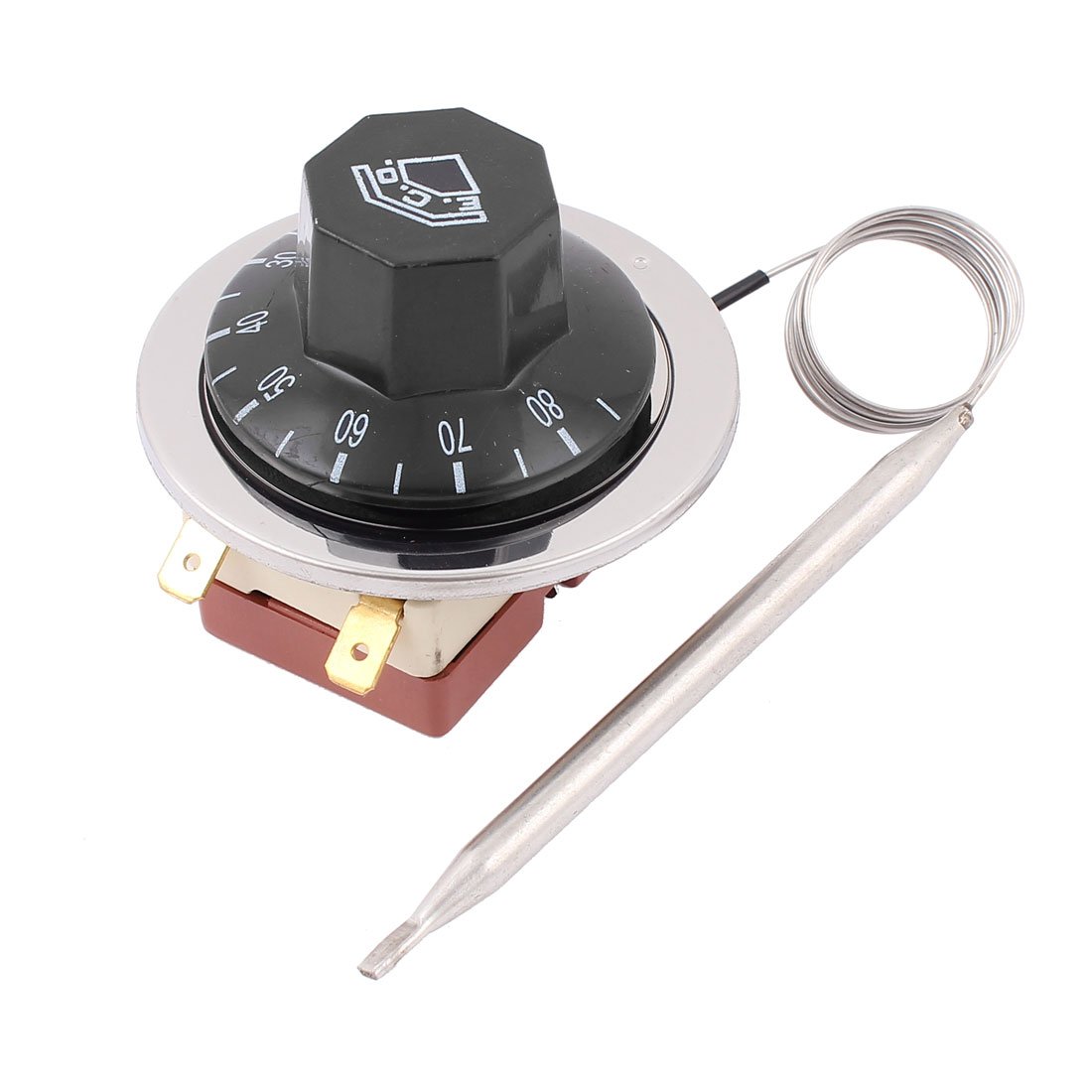 Sourcingmap NC AC 250 16A 30-85C Temperature Control Switch Capillary Thermostat for Oven Refrigerator