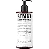 STMNT Grooming Goods All-In-One Daily Cleanser | SLS/SLES Sulfates Free | Extra Caring Formula w/Activated Charcoal & Menthol
