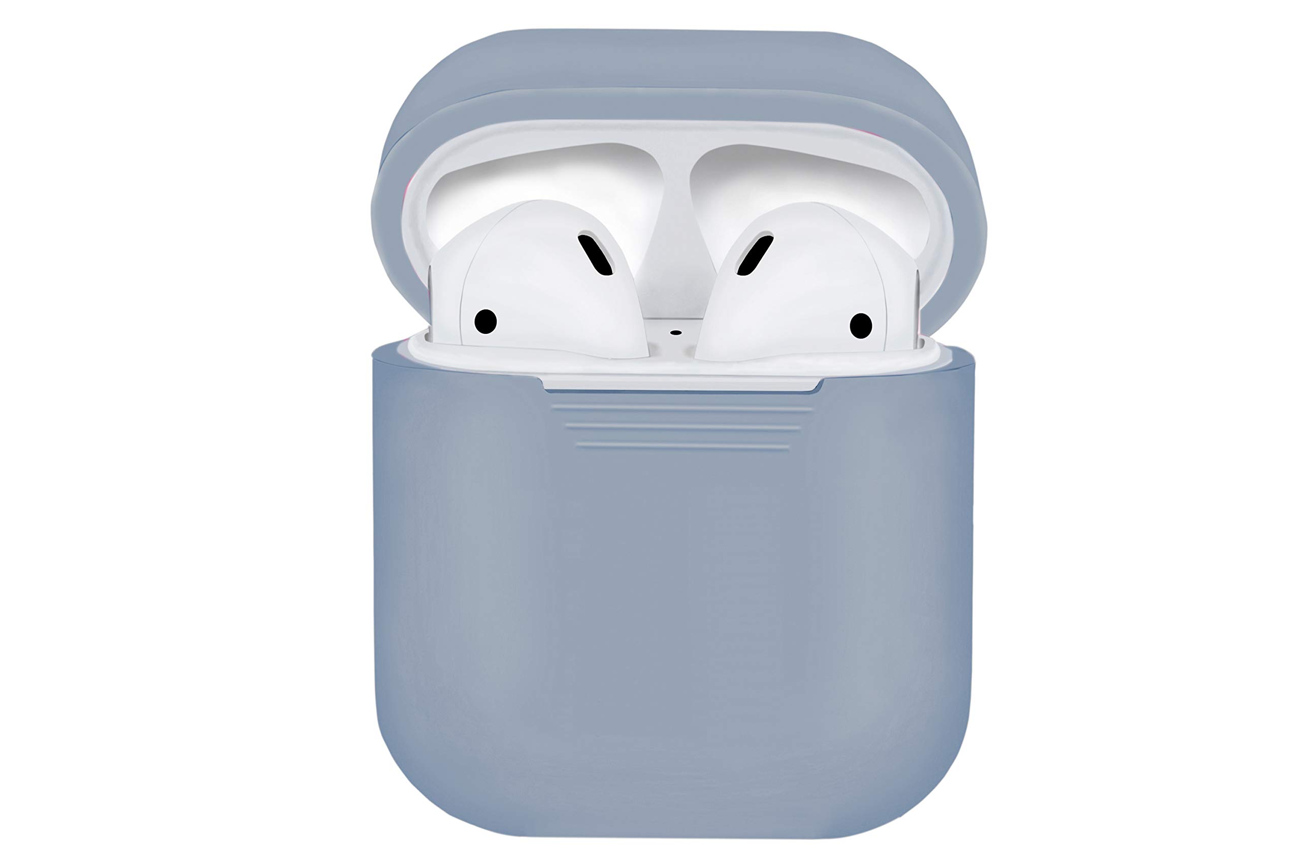 AirPods Case, AirPods Silicone Protective Case, Wireless Earphone AirPods Case, [Extra Protection] [Slim and Lightweight] - for Apple AirPods Charging Case (Grey)