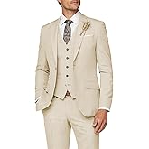 Wangyue Mens Suit 3 Piece Slim Fit Suit for Men Formal Business Suit Wedding Groom Prom Tuxedo Dinner Party