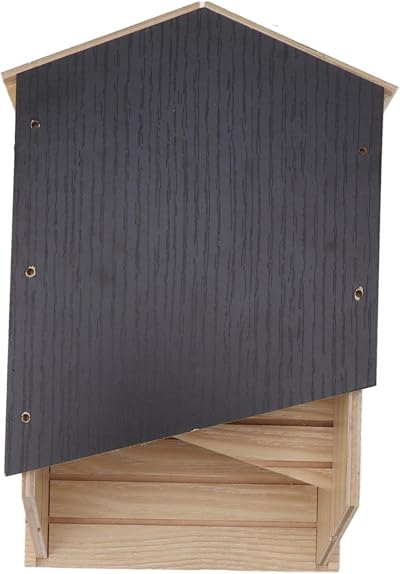 Zerodis Handcrafted Weather Resistant Bat House Double Chamber Eco Friendly