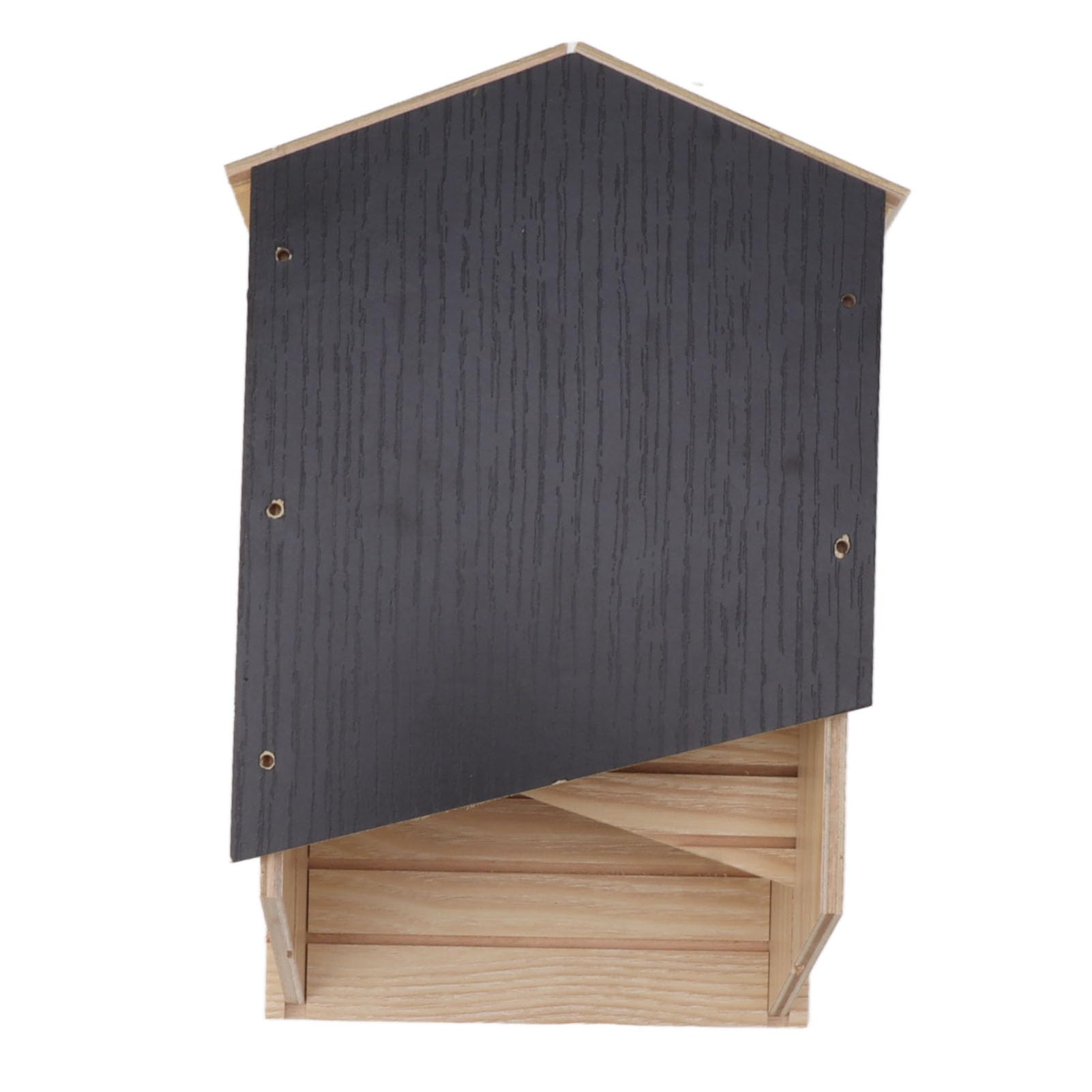 Bat House Kit, Handcrafted Wooden Bat Box for Outside, Double Chamber Box Perfectly Designed to Attract Bats, Weatherproof & Easy for Bats to Land and Roost