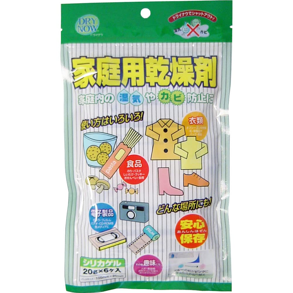新越化成工業 ドライナウ 家庭用乾燥剤 シリカゲル 20g×6パック商品画像