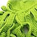 GIANCOMICS Funny Tentacle Octopus Beanie Crochet Knit Beard Hat Fisher Cap Wind Ski Mask Green