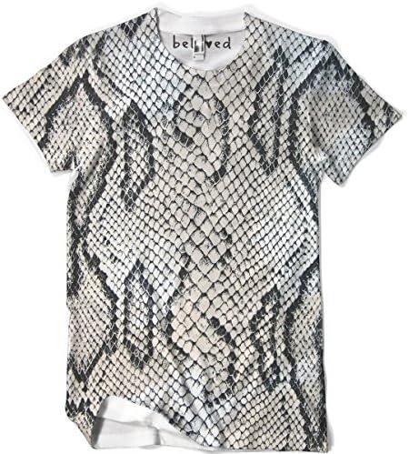 Beloved Shirts White Snake Skin Men's Tee