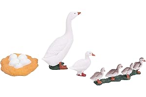 Keenso Life Cycle of Duck Figurines,Eduactional Project Model Toy for Kids (A)