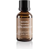 Homedics SereneScent Waterless Diffuser Oil Refill, Vanilla Cedarwood 15ml | Compatible with Compact SereneScent Diffusers. Warm Gourmand Home Fragrance. Plug &amp; Play