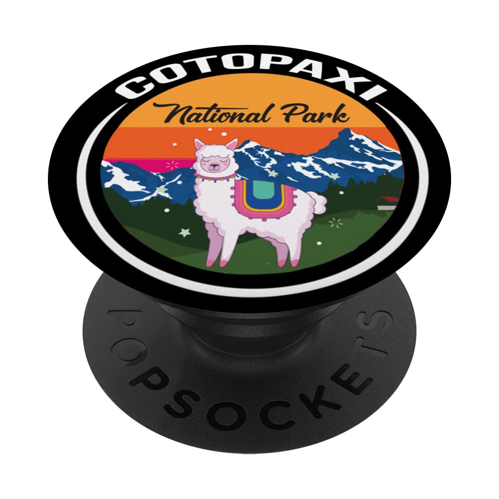 Cotopaxi Souvenir National Park Ecuador Llama Nature Hiking PopSockets Swappable PopGrip