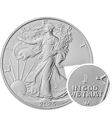 2025 (P) American Silver Eagle, PCGS MS69, First Strike, Eagle