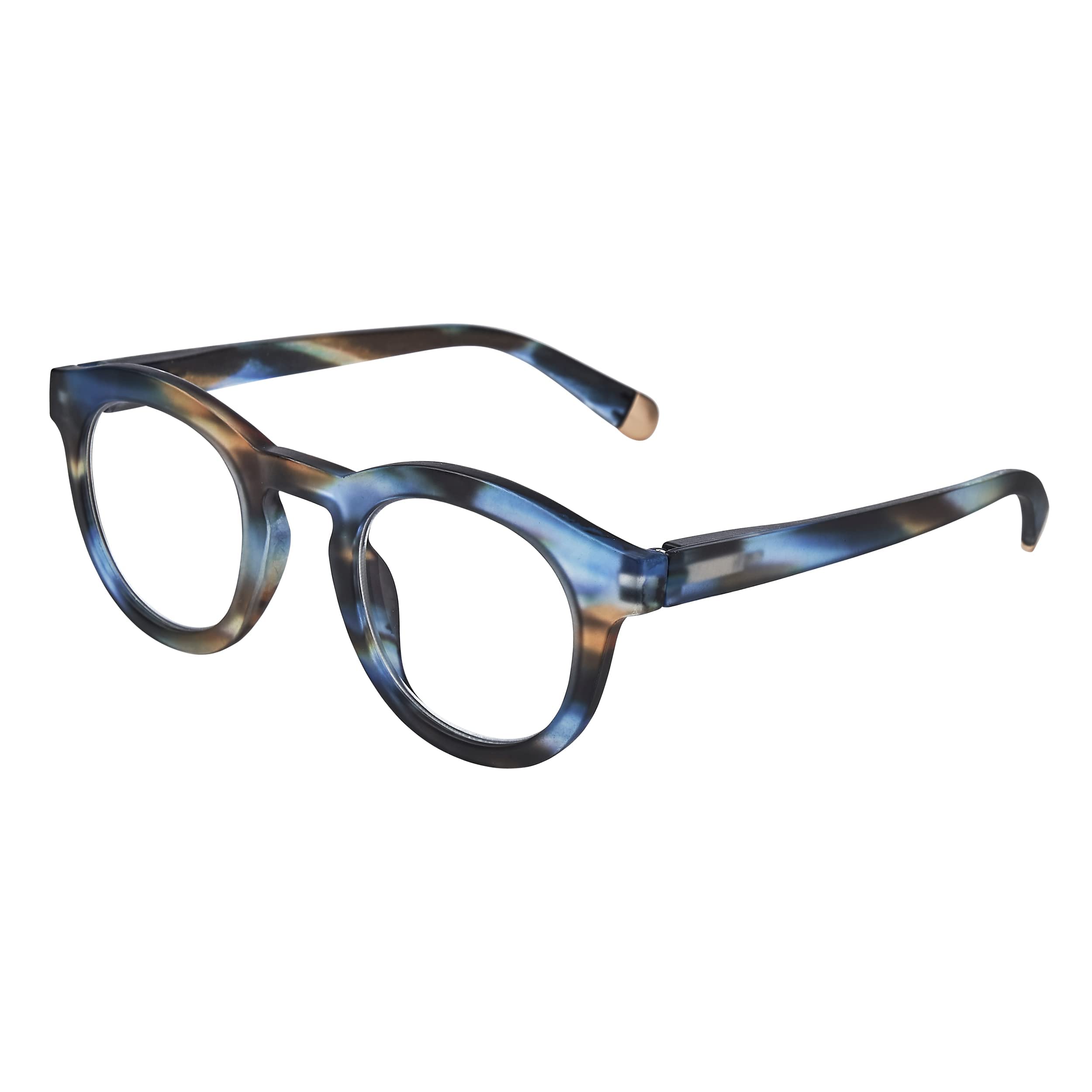 Peepers by PeeperSpecs Oprah's Favorite Women's Round Stardust Blue Light Blocking Reading Glasses