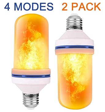 Tooklanet flickering light bulb E27 LED fire lamp 4W 1500K Leuchtmittel decorative flaming light for bar festival décor at Ch