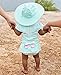 RuffleButts® Baby/Toddler Girls Mint Seersucker Swim Hat - 0-12m