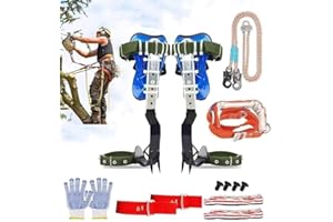MYCGJH Tree Climbing Spikes Set, Adjustable Tree Climbing Gear Tree Climbing Tool with Non-Slip Pedal for Picking Fruit, Indoor and Outdoor Sports